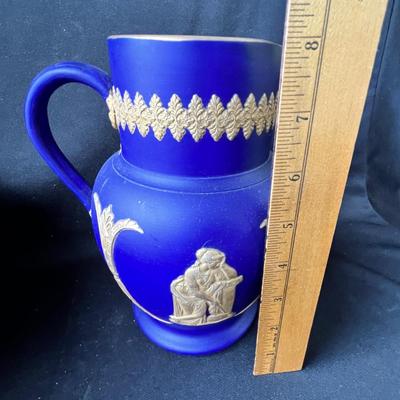 Lot 132 Handley Jasperware Bowl & pitcher