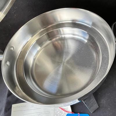 Lot 134 Asst. Stainless steel cookware