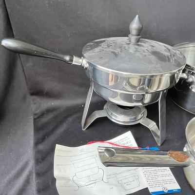 Lot 134 Asst. Stainless steel cookware