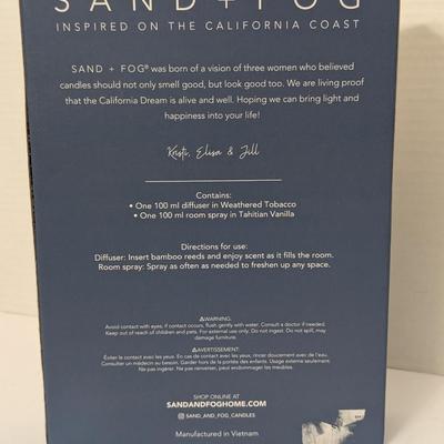 Sand + Fog Room Spray & Diffuser Set Tahitian Vanilla and Weathered Tobacco Sealed