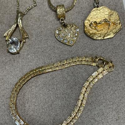 Gold tone jewelry
