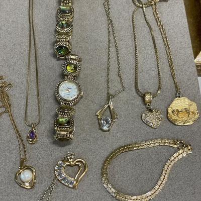 Gold tone jewelry