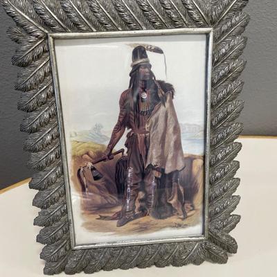 Chief in feather frame