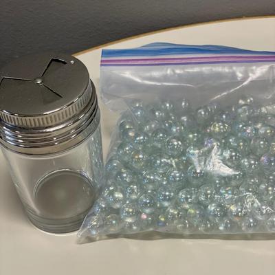 Shaker and beads