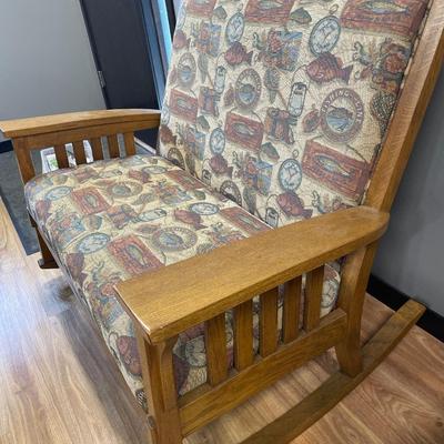 Fishing theme loveseat rocker