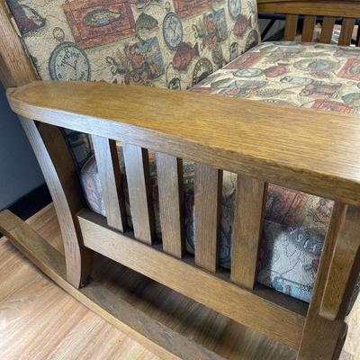 Fishing theme loveseat rocker