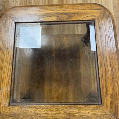Glass top end table