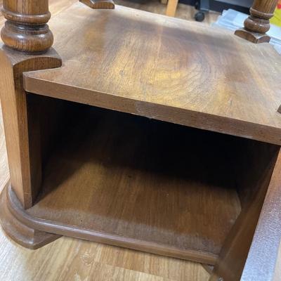 Glass top end table