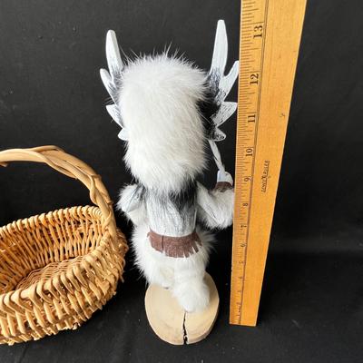 Lot 139 Basket & Artist made Kachina Doll