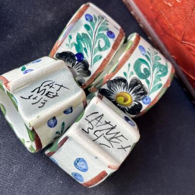 Lot 152 Talavera Pottery & basket