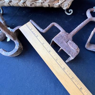 Lot 153 Rustic basket with Brands