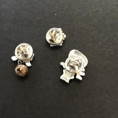 Sale Photo Thumbnail #94: Vintage Christmas lapel pin set please see attached photos