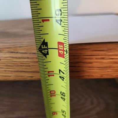 Solid Oak Wood Bookcase w Adjustable Shelves 30x10x48