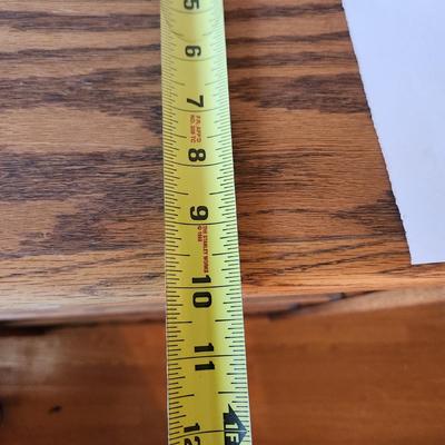 Solid Oak Wood Bookcase w Adjustable Shelves 30x10x48