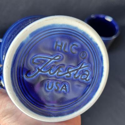 Lot 159 Set of 6 Fiesta Cobalt mugs