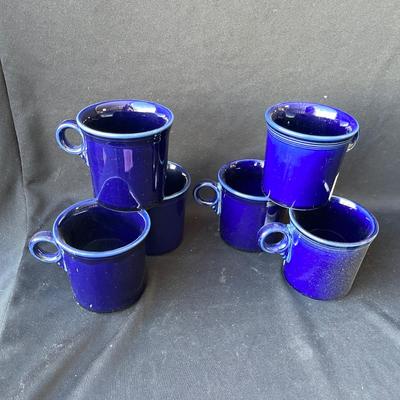 Lot 159 Set of 6 Fiesta Cobalt mugs
