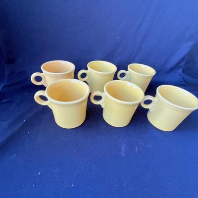 Lot 161 Fiesta Sunflower 6 mugs