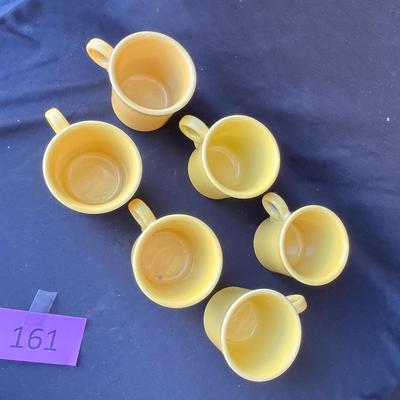 Lot 161 Fiesta Sunflower 6 mugs