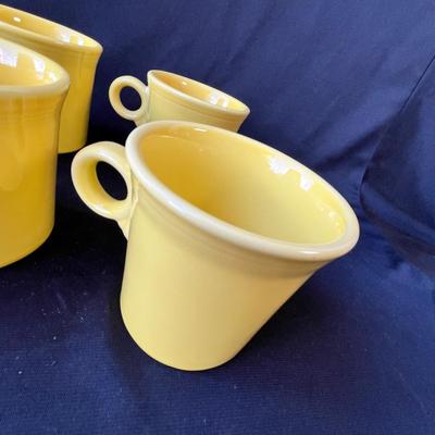 Lot 161 Fiesta Sunflower 6 mugs