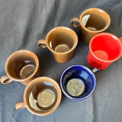 Lot 162 Fiesta mugs mixed colors set of 6