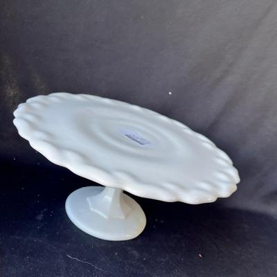 Lot 164 Milk Glass cake plate