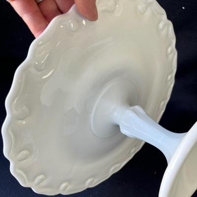 Lot 164 Milk Glass cake plate