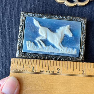 Lot 171 Belt buckles and medallion