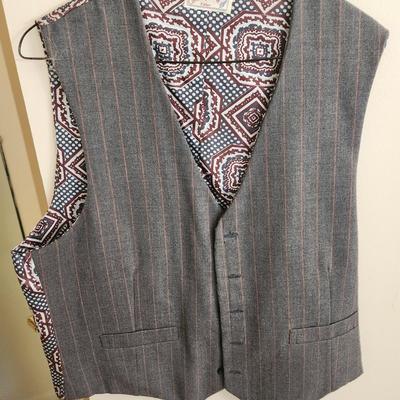 Vintage Mens Vests several Levis Levi's Levi's Fresh Produce, Corduroy, Southwest , Leather