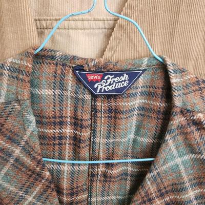 Vintage Mens Vests several Levis Levi's Levi's Fresh Produce, Corduroy, Southwest , Leather