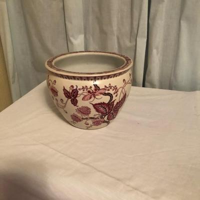 Sale Photo Thumbnail #31: Vintage hand-painted pot