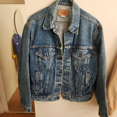 3 Vintage Levi's Jackets Demin, Corduroy , Sherpa Lined Jean Demin Trucker Jacket