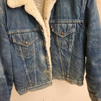 3 Vintage Levi's Jackets Demin, Corduroy , Sherpa Lined Jean Demin Trucker Jacket