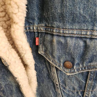 3 Vintage Levi's Jackets Demin, Corduroy , Sherpa Lined Jean Demin Trucker Jacket