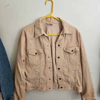 3 Vintage Levi's Jackets Demin, Corduroy , Sherpa Lined Jean Demin Trucker Jacket