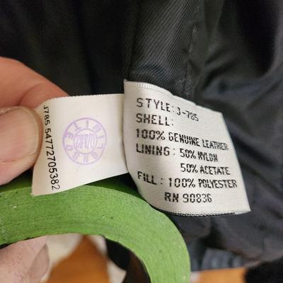 Vintage Miller Welding & Cutting Exposition Jacket , Miller Black Leather Coat Large