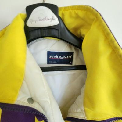 Vintage Speedway Motors Lincoln NE Purple Yellow Flag & JR Motorsports Jackets
