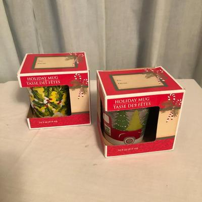 Sale Photo Thumbnail #38: Pair of Christmas mugs