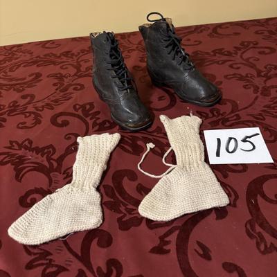 Vintage Child’s Shoes and Socks