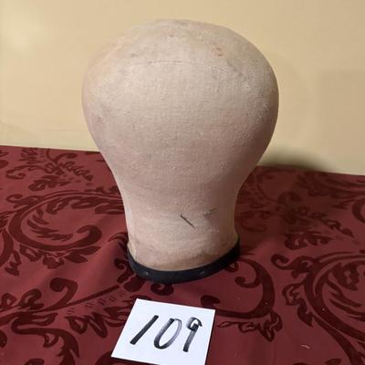Canvas Head Form with Holder