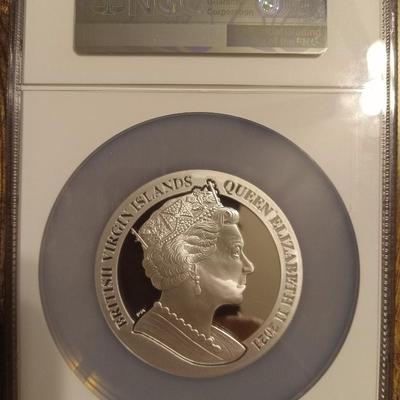 Sale Photo Thumbnail #8: 100th Anniversary Gem Proof NGC Graded. .999 silver  5 ounces.