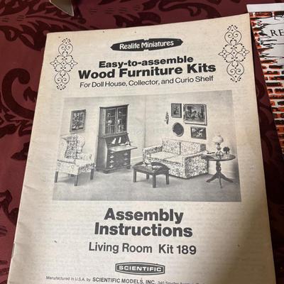 Vintage Realife Miniature Furniture Kit