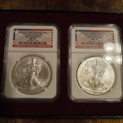 Sale Photo Thumbnail #13: Both for 1 bid. First Release ms69 on both. NGC
