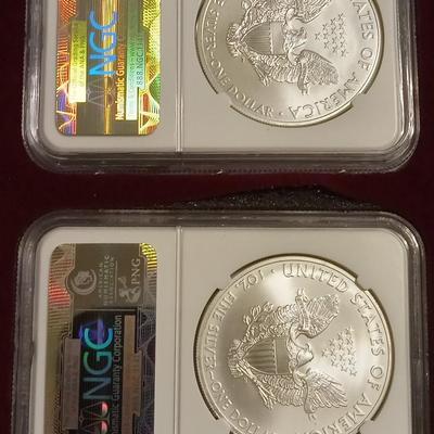 Sale Photo Thumbnail #14: Both for 1 bid. First Release ms69 on both. NGC