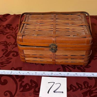 Vintage Bamboo Basket