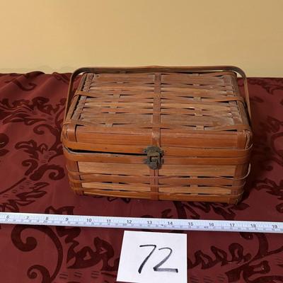 Vintage Bamboo Basket