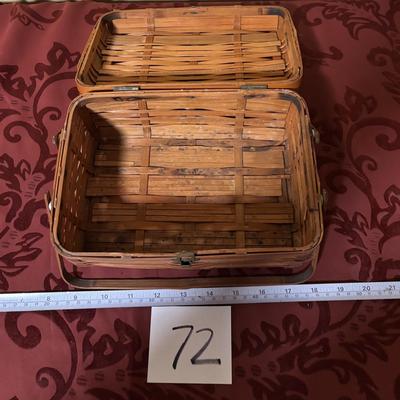 Vintage Bamboo Basket