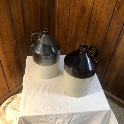 Sale Photo Thumbnail #62: Matching clay jugs