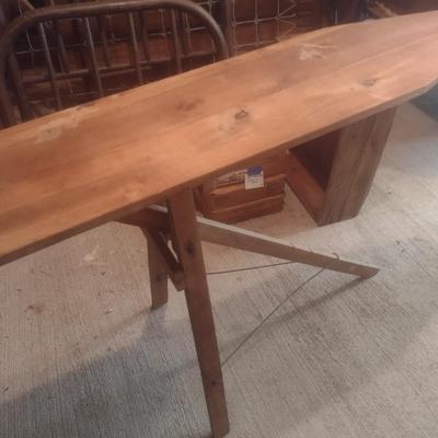 Vintage Wood Folding Ironing Board Dixie Sales Company Marion, NC