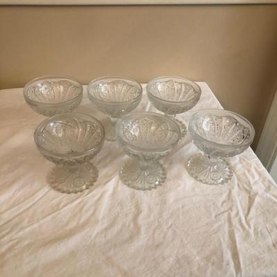 Sale Photo Thumbnail #91: Set of 6 Ice cream bowls and 8 plates