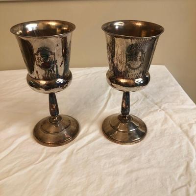 Sale Photo Thumbnail #93: Set of wine goblets